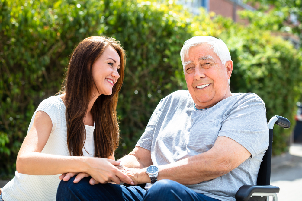 Elderly father with dementia