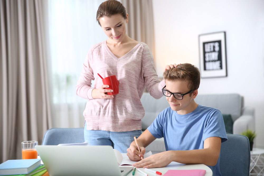 Teenager son entering college